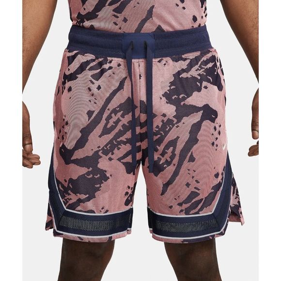 Nike DX0329-410 Men's Sz S Navy/Sea Coral Dri-Fit ADV 8" Basketball Shorts - Picture 10 of 11